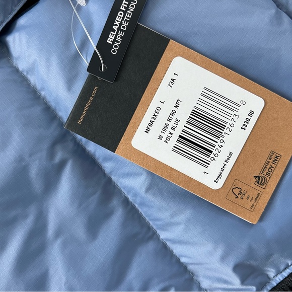 The North Face Women's 1996 Retro Nuptse Down Jacket In Folk Blue - Picture 7 of 11